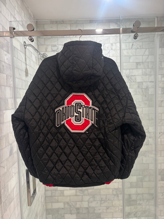 Black And Red Reversible Puffer