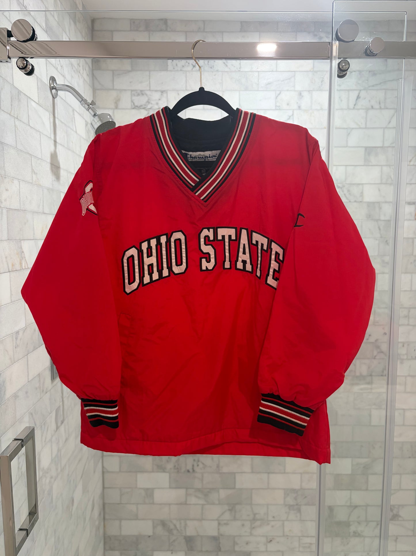 Red Spellout Crewneck