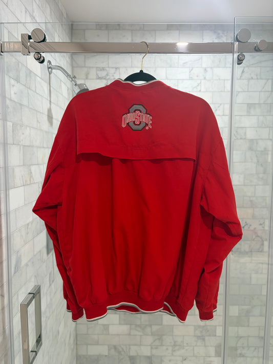 Red Crewneck Windbreaker