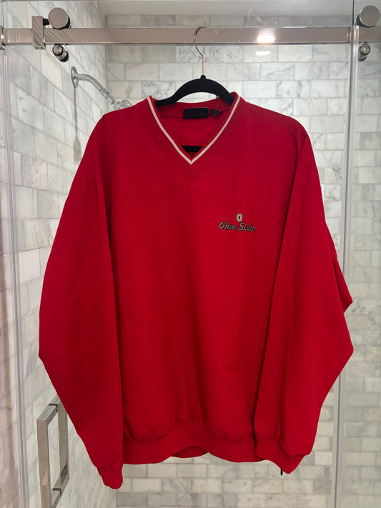 Red Windbreaker Crewneck