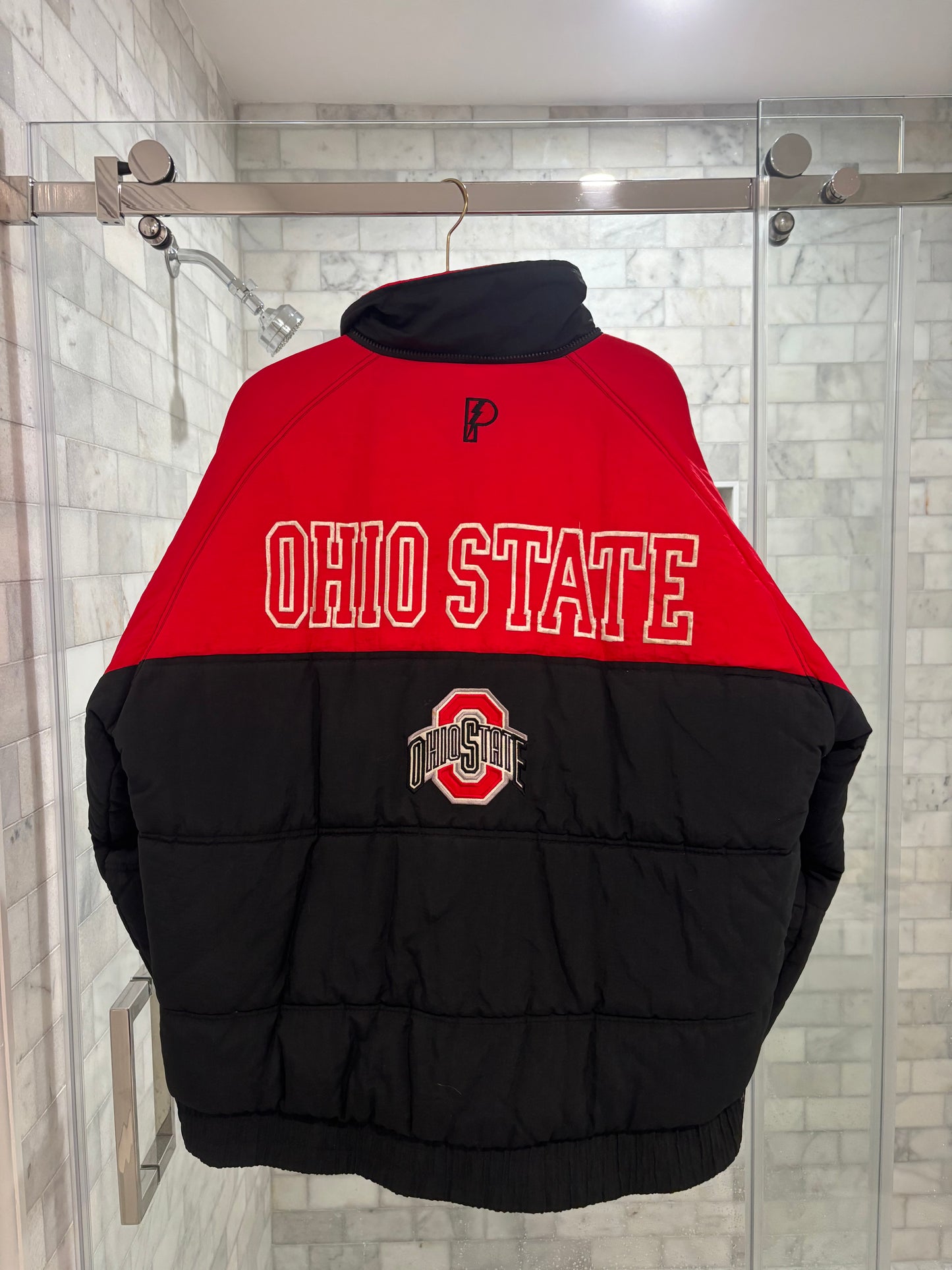 Black and Red Puffer Jacket