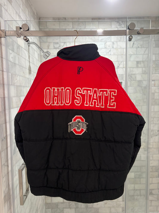 Black and Red Puffer Jacket