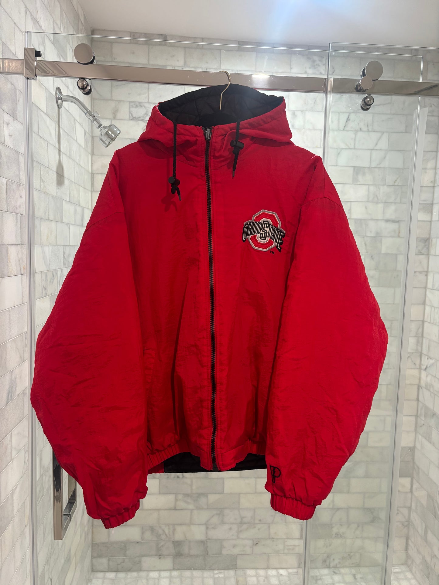 Black And Red Reversible Puffer