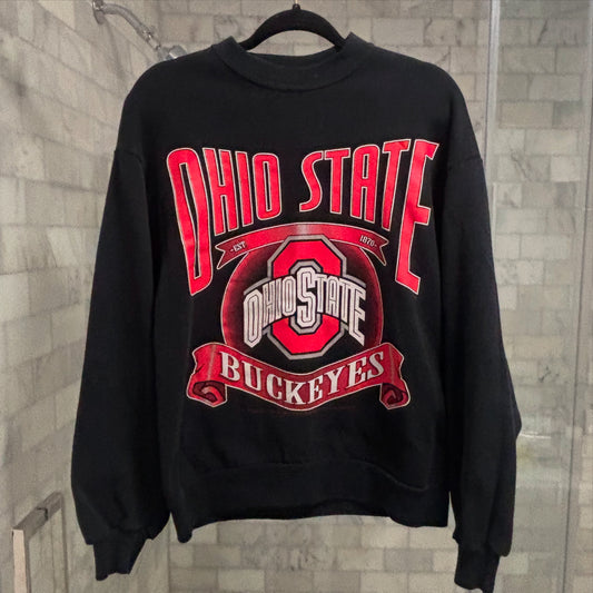 Black And Red Logo Crewneck