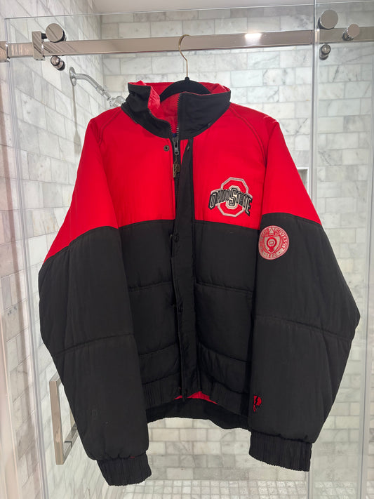 Black and Red Puffer Jacket