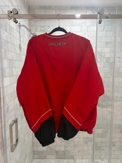 Red Logo Crewneck Windbreaker
