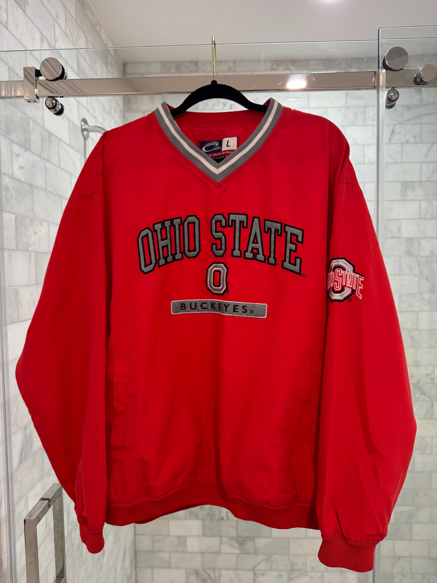 Red Large Windbreaker Crewneck